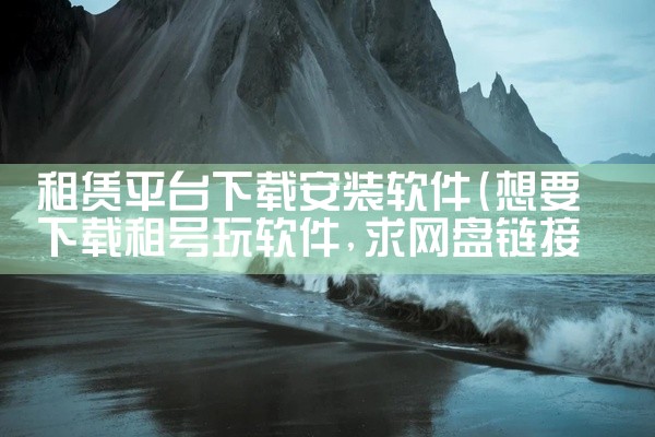 租赁平台下载安装软件