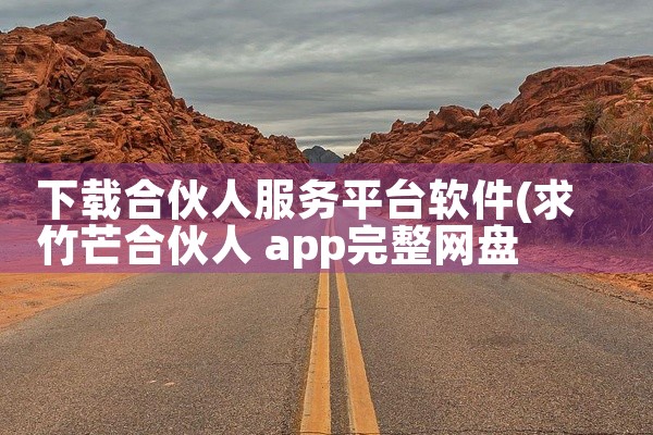 下载合伙人服务平台软件